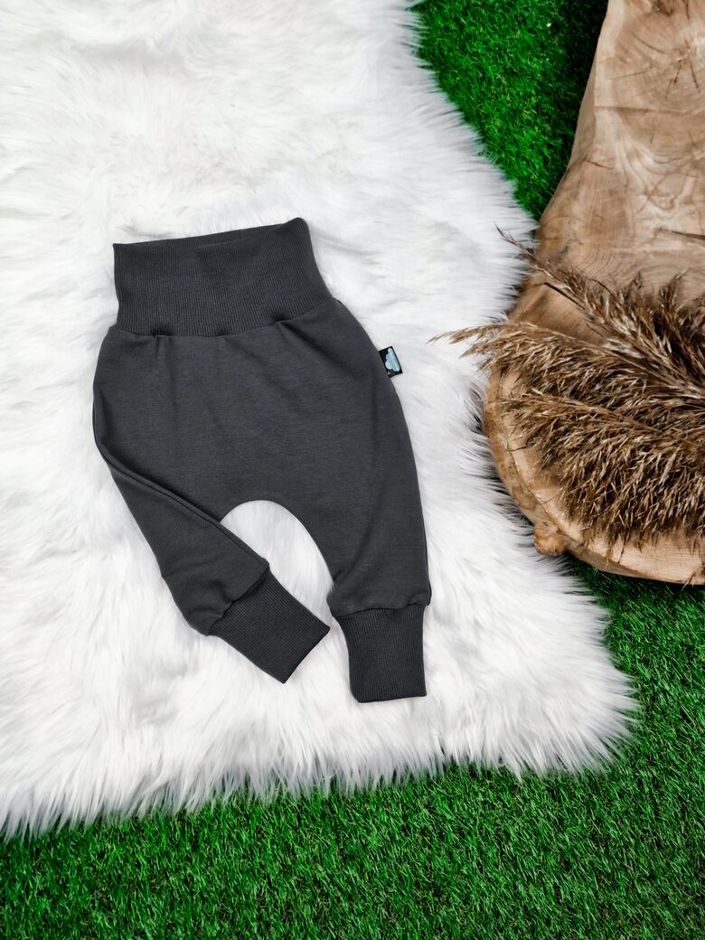 Mazuļiem bikses- Tumši pelēkas