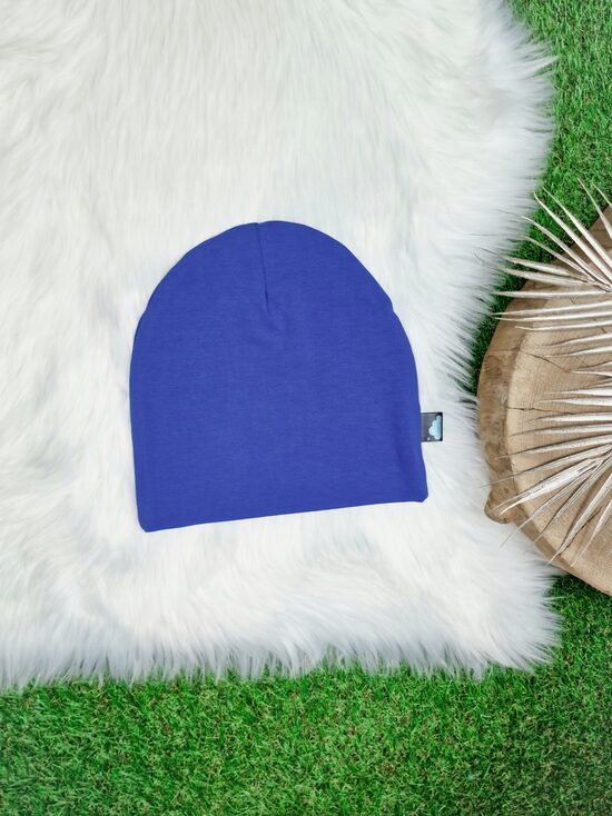 Cepure- Zila (plāna kokvilnas trikotāža), 50-52