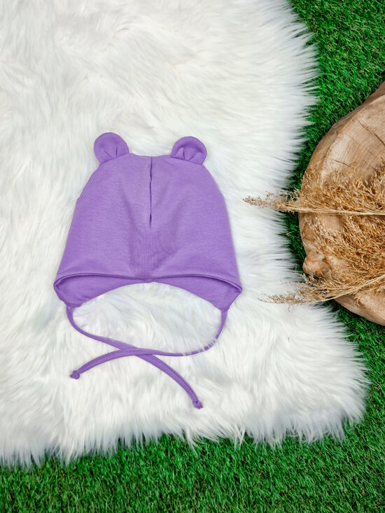 Sasienama cepure "Lācis"- Lavanda, 48-50