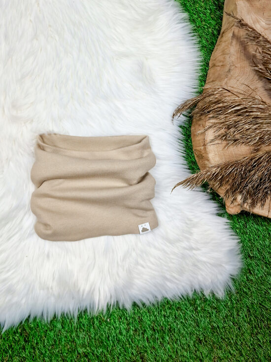 Šalle -  Bēša (rievotas kokvilnas trikotāža), 48-50