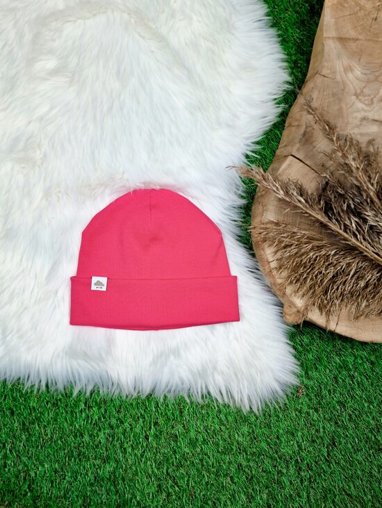 Cepure - Koši rozā (rievota trikotāža)