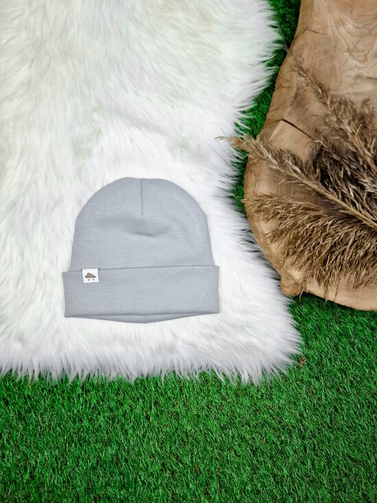 Cepure - Gaiši pelēks (rievota trikotāža)