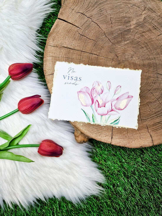 Apsveikuma kartīte "No visas sirds"