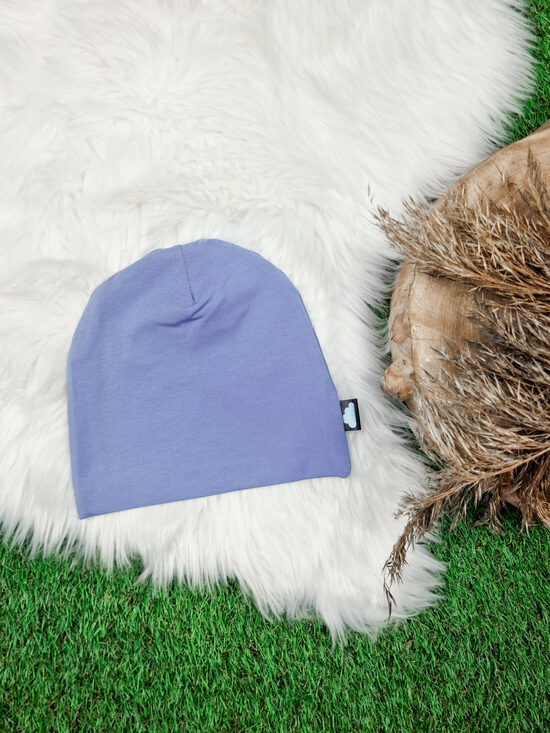 Cepure- Gaiši zilpelēka (plāna kokvilnas trikotāža), 50-52