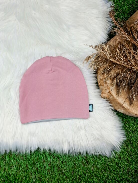 Cepure- Gaiši rozā/gaiši pelēka, 48-50