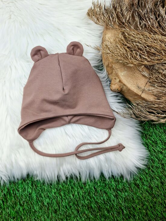 Sasienama cepure "Lācis"- Kakao brūna, 42-44