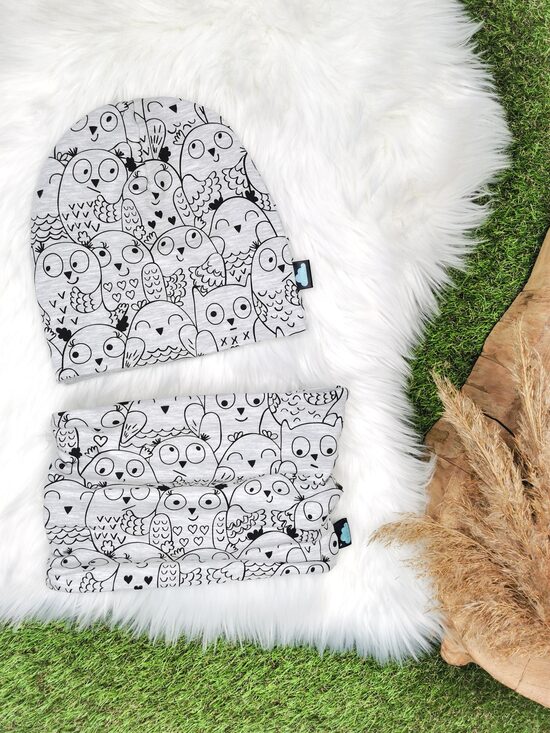 Komplekts cepure + šalle "Pūces", 50-52