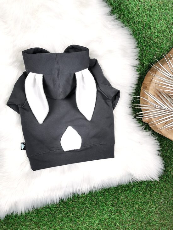 Džemperis "Zaķis"- Tumši pelēks, 104/110