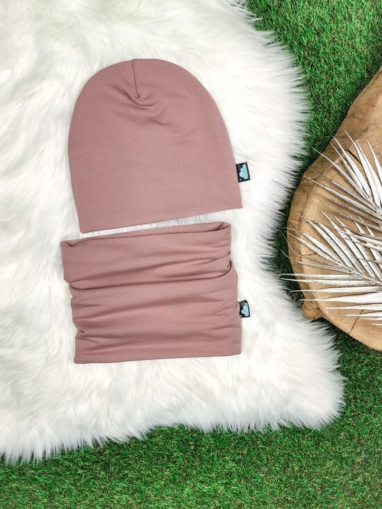 Komplekts Cepure+šalle- Vecrozā, 46-48