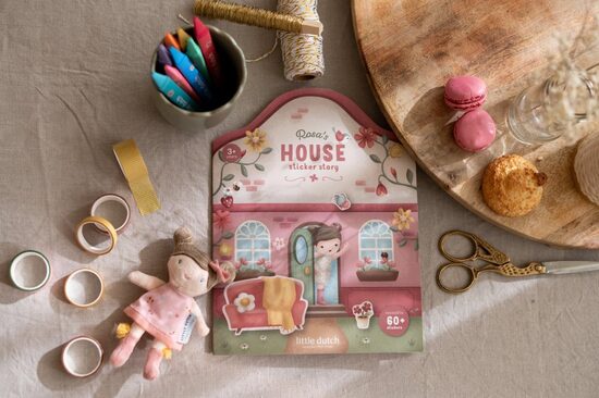 Little Dutch uzlīmju stāstu grāmata ´Rosa & Friends´