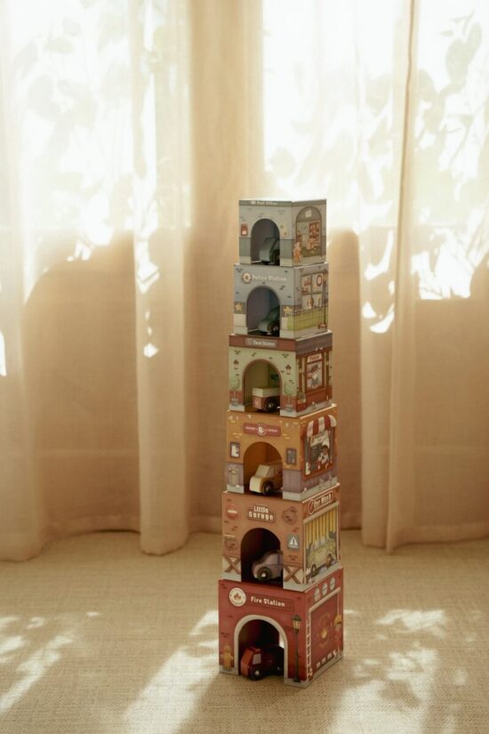 Little Dutch kraušanas bloki "Mašīnas" FSC