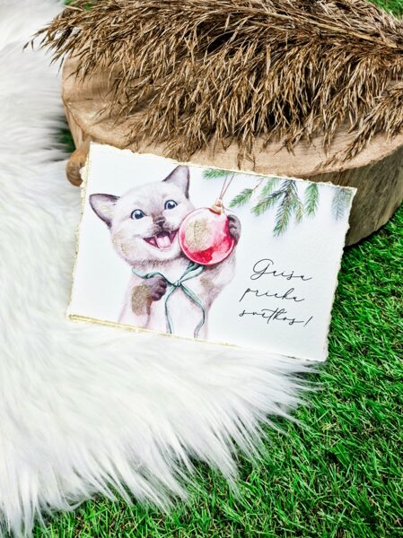 Ziemassvētku kartīte "Gaišus"