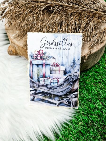 Ziemassvētku kartīte "Sirdssiltus"