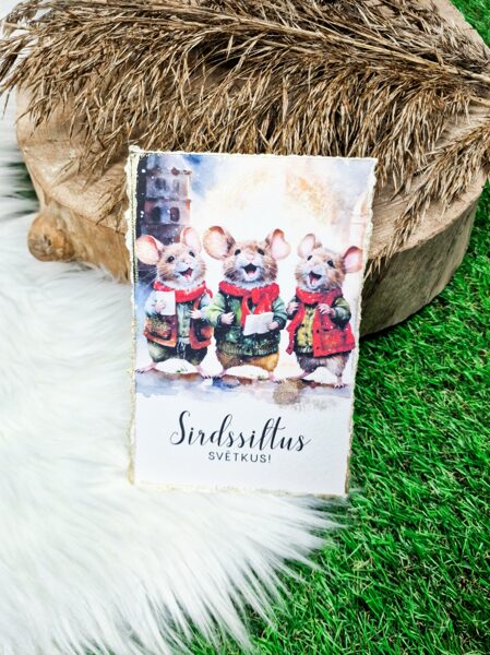 Ziemassvētku kartīte "Sirdssiltus"