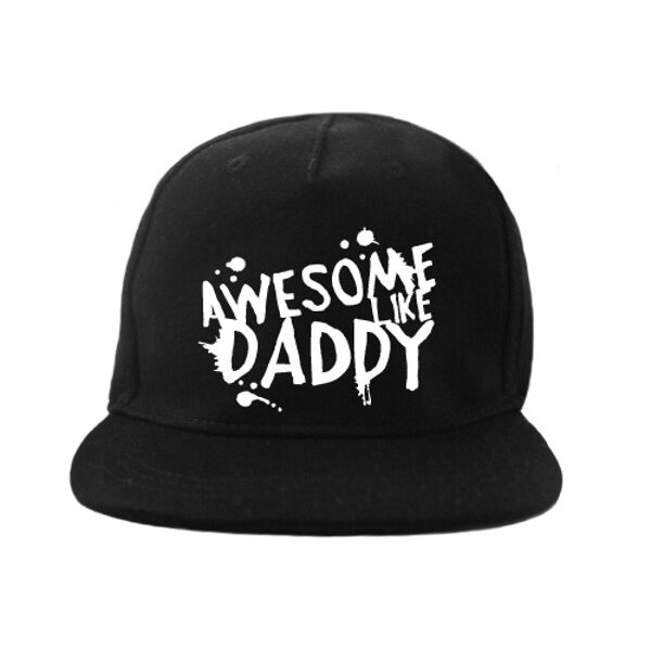 Cepure ar nagu "Awesome Like Daddy ", Melna