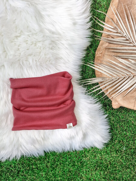 Šalle - Sārta (adītas kokvilnas trikotāža)