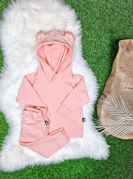 Komplekts džemperis "Lācis" + bikses - Gaiši rozā