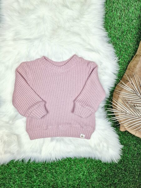 Džemperis- Vecrozā (adīts audums)