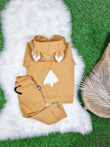 Komplekts džemperis "Lapsa" + bikses - Sinepju dzeltens