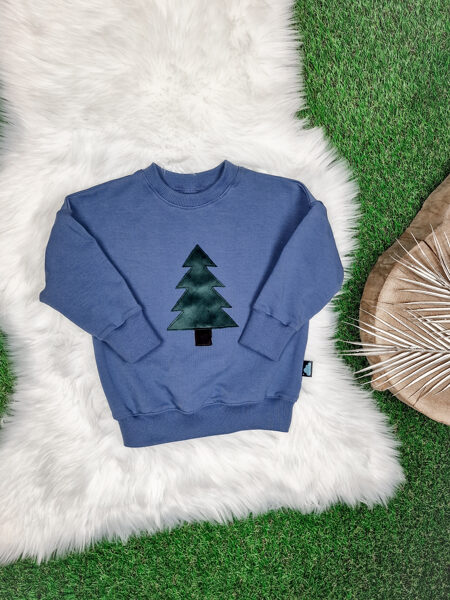 Džemperis "Egle"- Zilpelēks (Oversize)