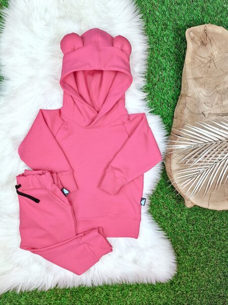 Komplekts džemperis "Lācis" + bikses - Gaiši rozā