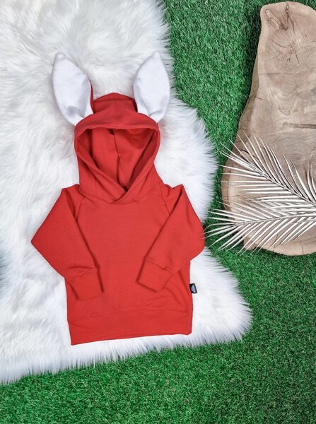 Džemperis "Zaķis"- Koši sarkans