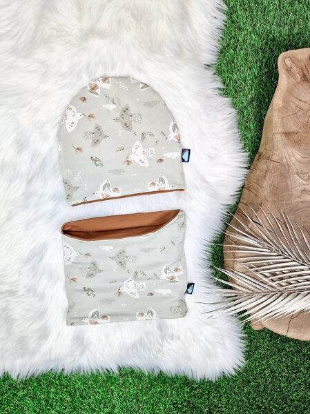 Komplekts cepure + šalle "Putni"