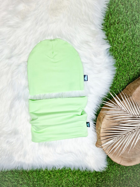 Komplekts Cepure+šalle- Pistāciju