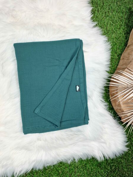 Muslina sedziņa - Petrol zila (100x100cm)