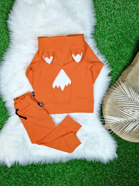 Komplekts džemperis "Lapsa" + bikses - Koši oranžs