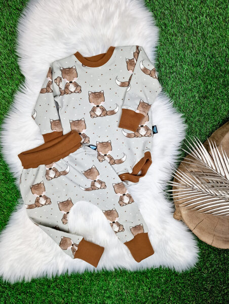 Komplekts džemperis- bodijs "Lapsa"- Pelēks