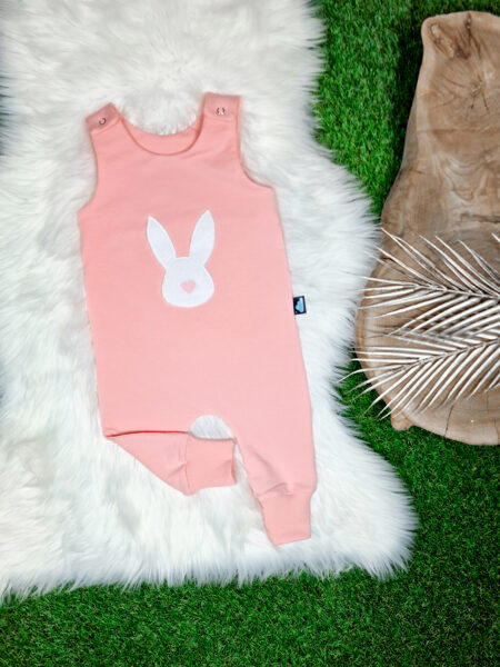 Bikšu romperis "Zaķis"- Gaiši rozā