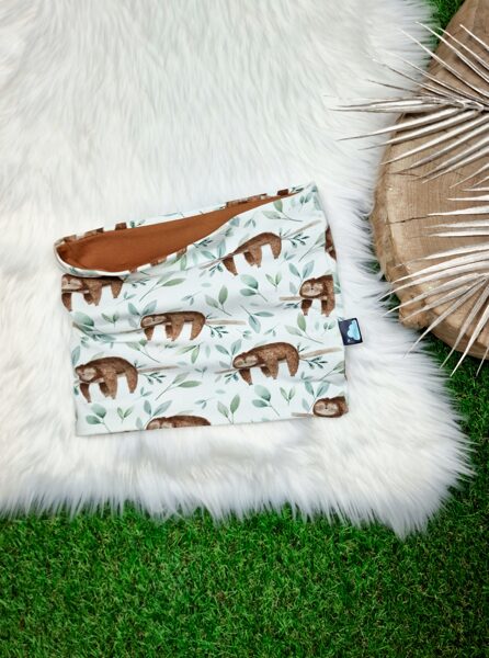 Šalle "Sliņķi" (Plāna kokvilnas trikotāža)