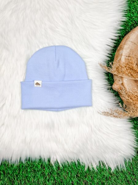 Cepure - Baby blue (rievota trikotāža)