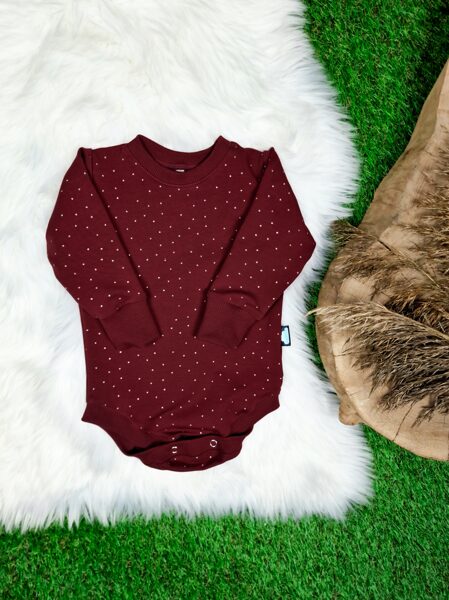 Džemperis- bodijs - Bordo (ar spīdumiem)