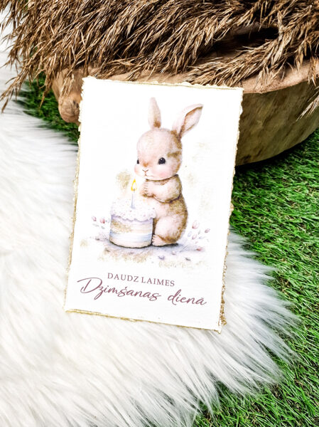 Apsveikuma kartīte "Daudz laimes"