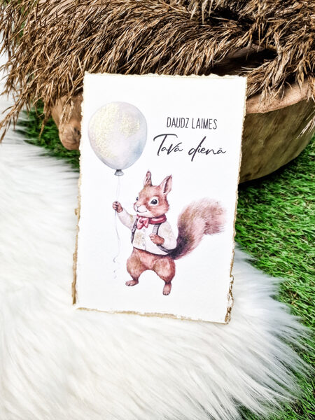 Apsveikuma kartīte "Daudz laimes"