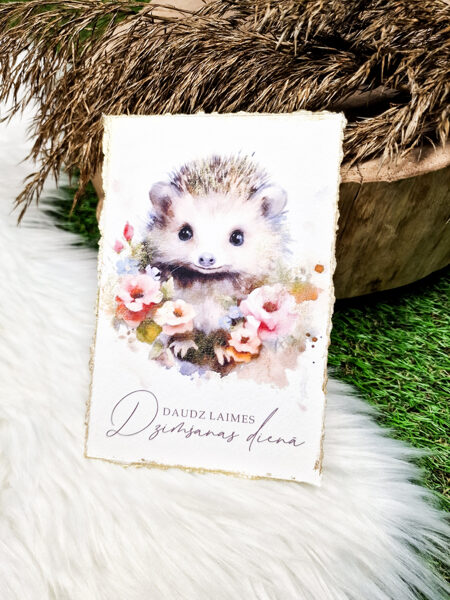 Apsveikuma kartīte "Daudz laimes"