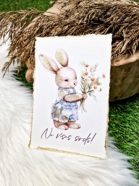 Apsveikuma kartīte "No visas sirds"