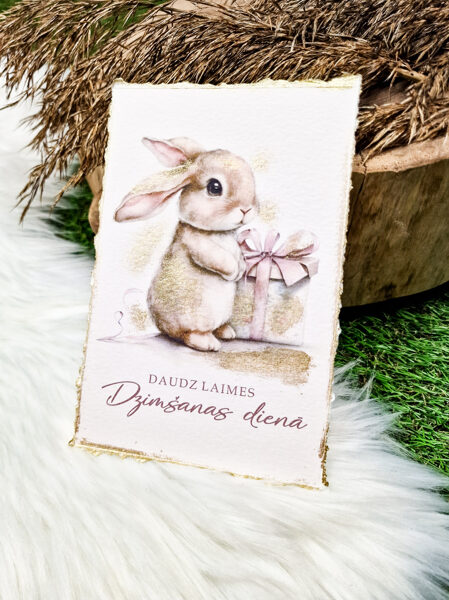 Apsveikuma kartīte "Daudz laimes"