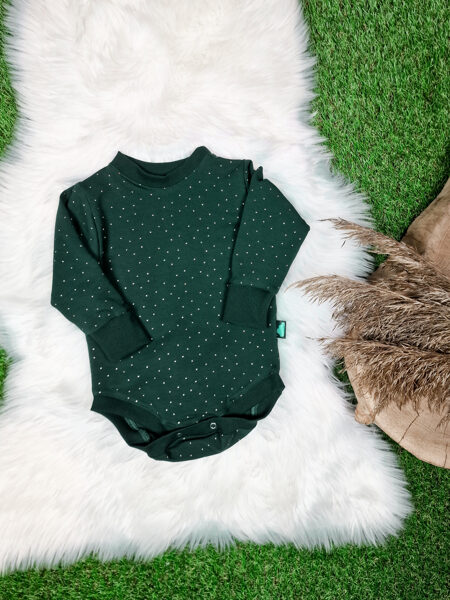 Džemperis- bodijs - Tumši zaļš (ar spīdumiem)