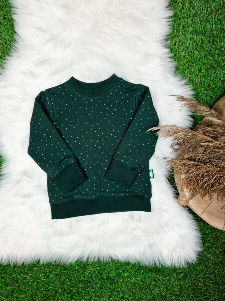 Džemperis- Tumši zaļš (ar spīdumiem)