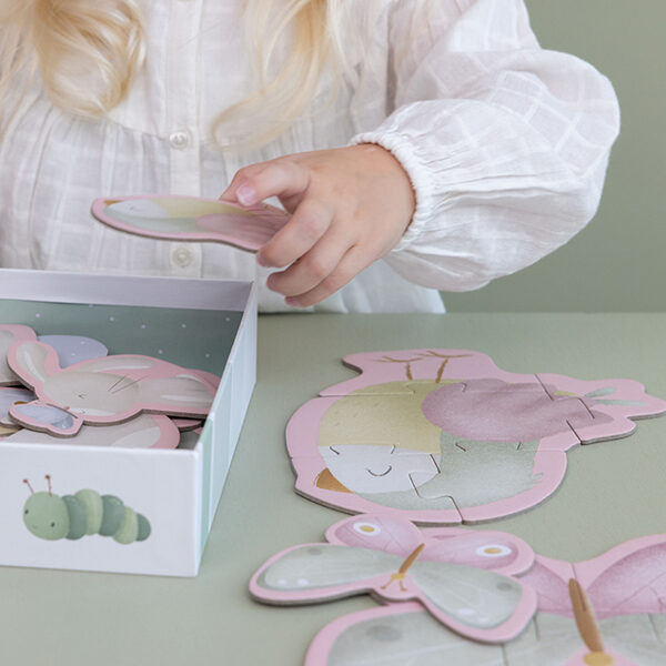 Little Dutch 6 in 1 puzle ´Flowers & Butterflies´