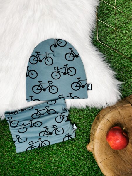 Komplekts cepure + šalle "Velo"- Pelēkzila