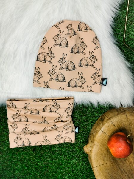 Komplekts "Zaķis"- Gaišs persiks