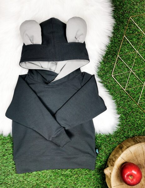 Džemperis "Lācis"- Tumši pelēks/gaiši pelēks