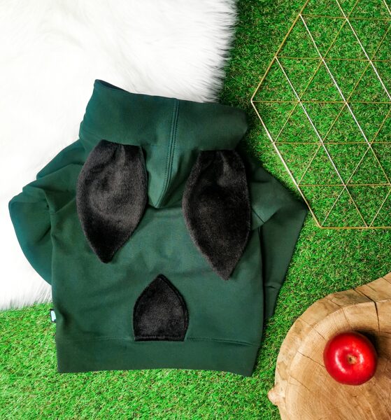 Džemperis "Zaķis"- Tumši zaļš (melns)