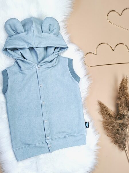 Veste "Lācis"- Gaiši zila (raiba)