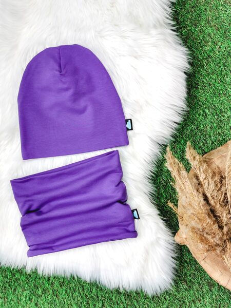 Komplekts Cepure+šalle- Violeta