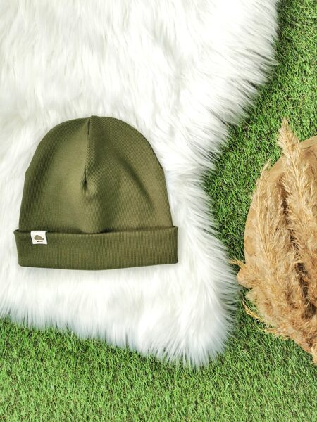 Cepure - Haki (rievota trikotāža)